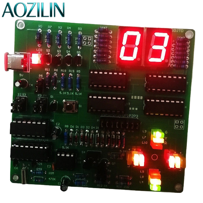 Diy Electronics Course - AOZILIN Digital Circuit Traffic Light Kit