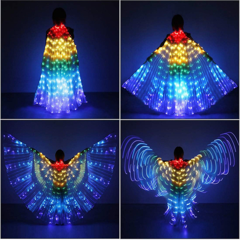 Diy Halloween Electronics - LED Luminescent Color Cloak Adult Isis
