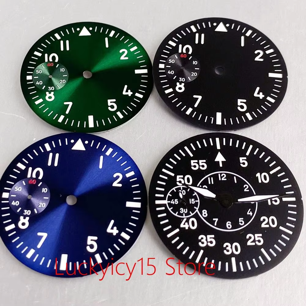 Diy Electronics Watch - black blue green 37mm Watch Dial