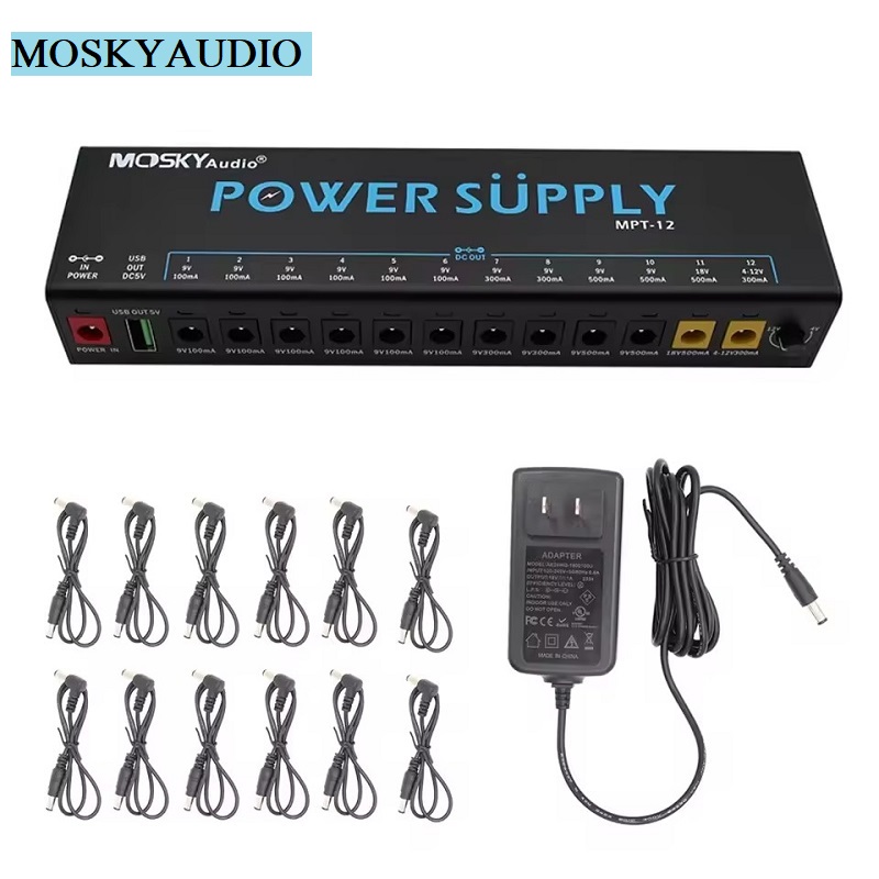 Diy Guitar Electronics - MOSKY MPT-12 Guitar Effect Pedal Power
