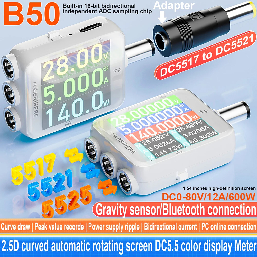 Logic Analyzer Usb - B50 DC 4.5-80V Digital Power Meter