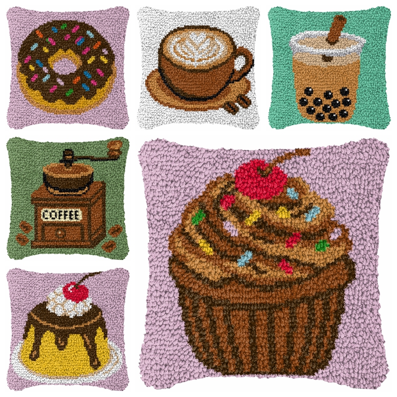 Diy Electronics Watch - Cartoon Food Smyrna Latch Hook Pillow