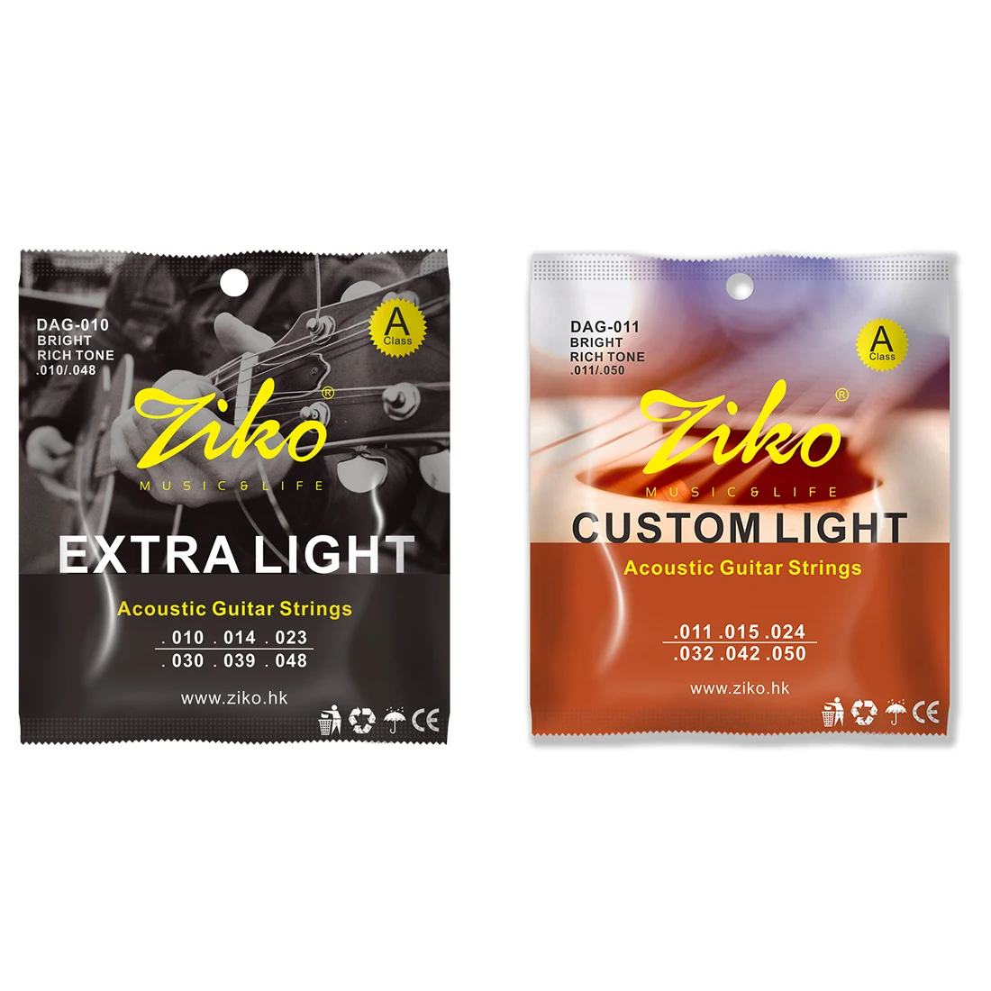 ZIKO Acoustic Guitar String St – Diy Guitar Electronics recenzja i cena