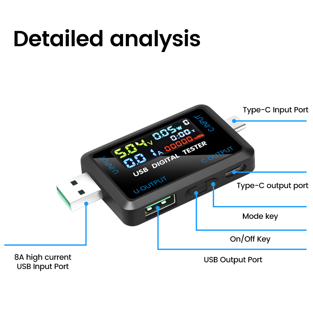 USB Tester 10 in 1 DC Digital  – Logic Analyzer Usb recenzja i cena