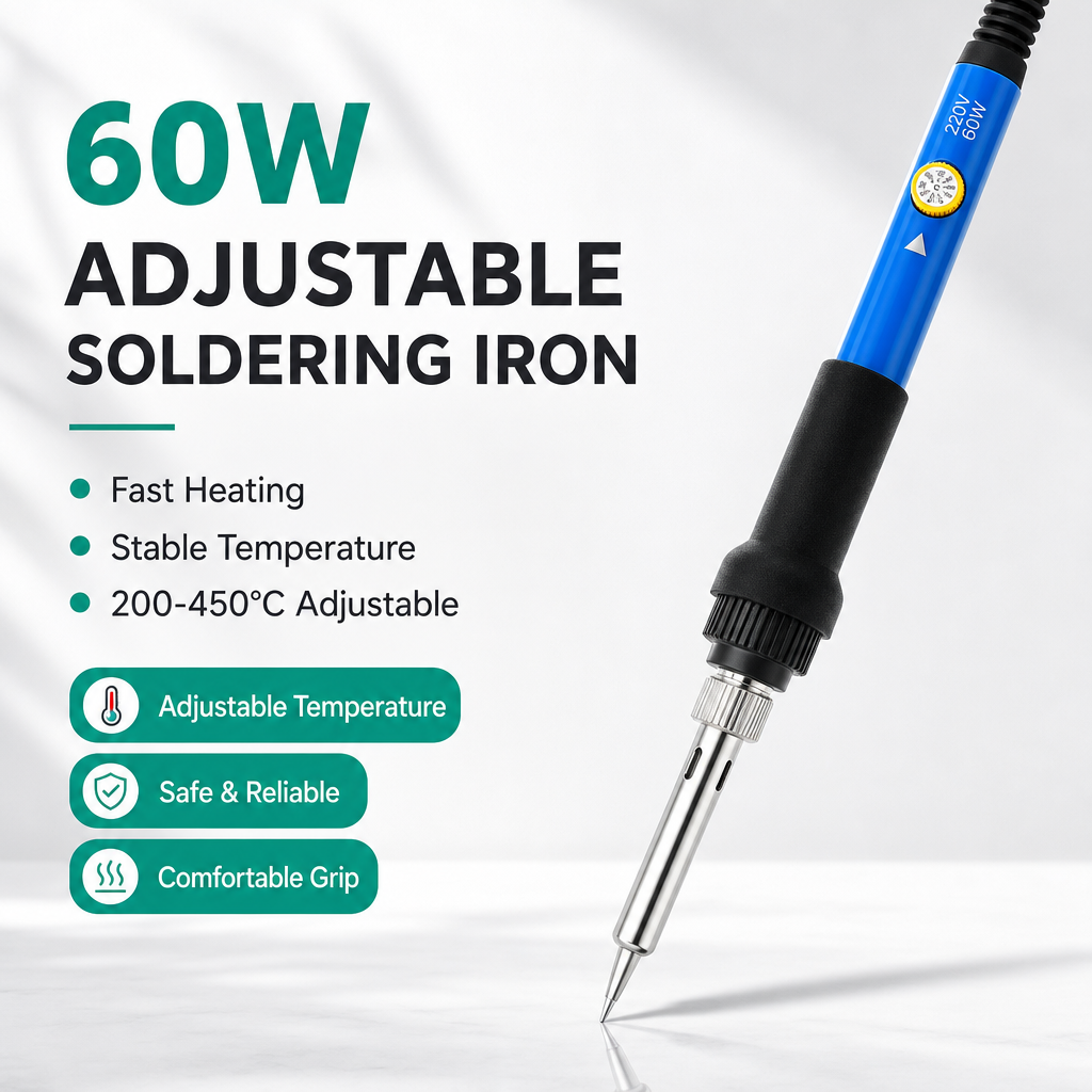 60W Adjustable Temp Soldering  – Diy Electronics Flux recenzja i cena