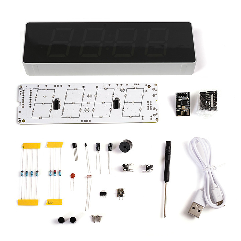 ESP8266 IoT Colorful WiFi Cloc – Diy Electronics Watch recenzja i cena
