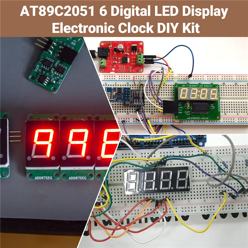 Stylish-AT89C2051 6 Digital LE – Diy Electronics Flux recenzja i cena