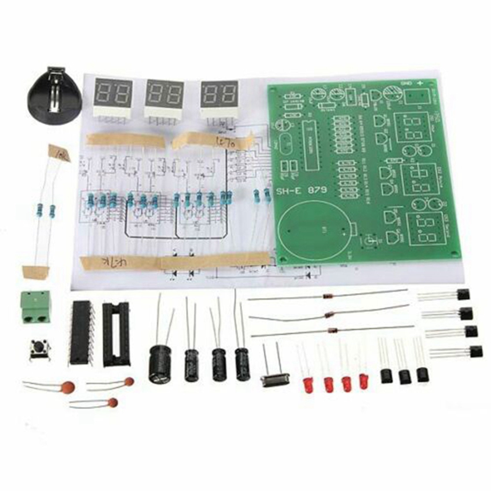 【PUBLICITY】3 Set AT89C2051 6 D – Diy Electronics Flux recenzja i cena