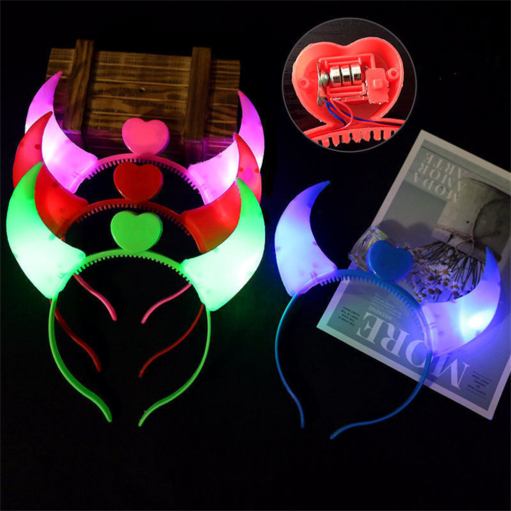 LED Cow Horn Headband Light Up – Diy Halloween Electronics recenzja i cena