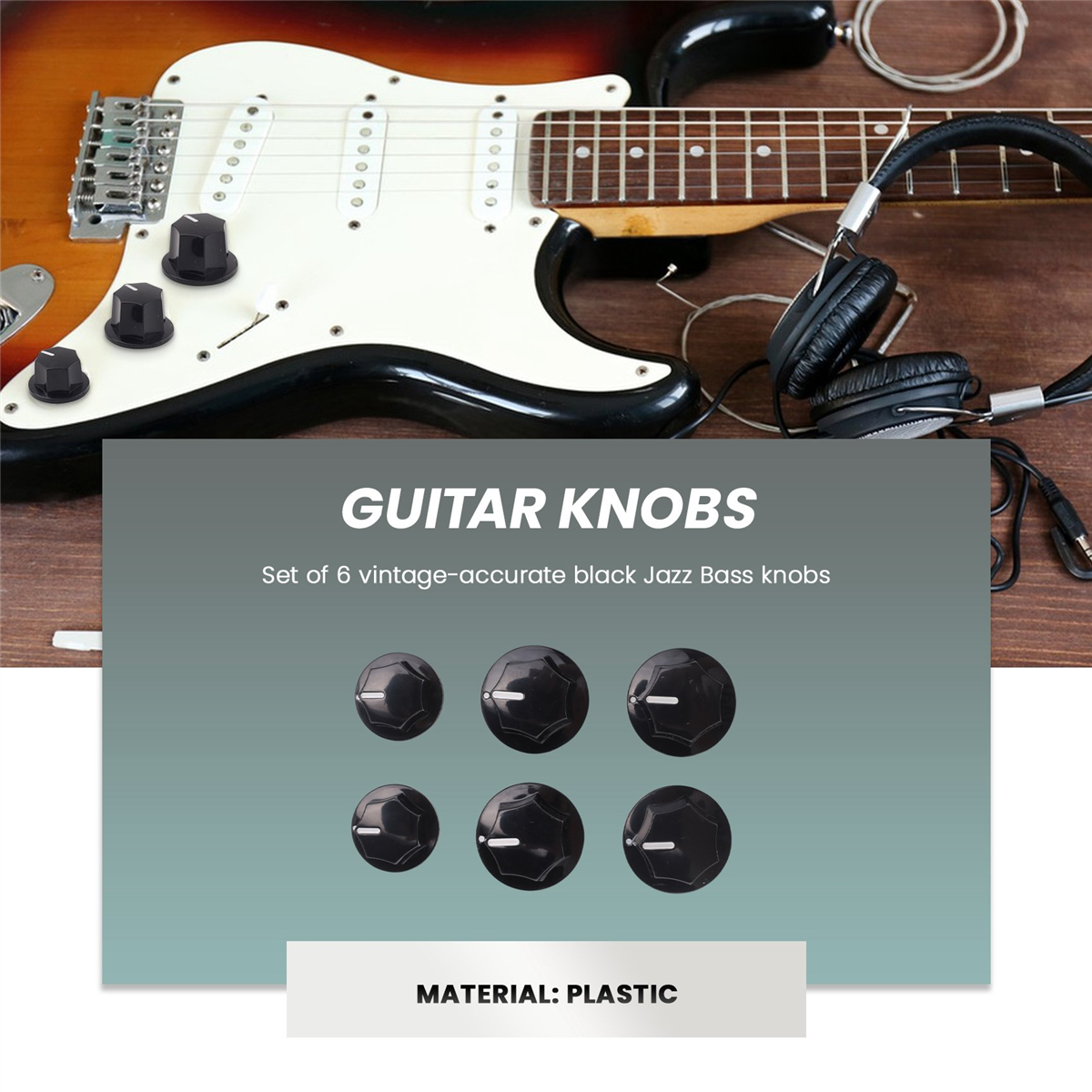 6Pcs Control Knob Volume Audio – Diy Guitar Electronics recenzja i cena