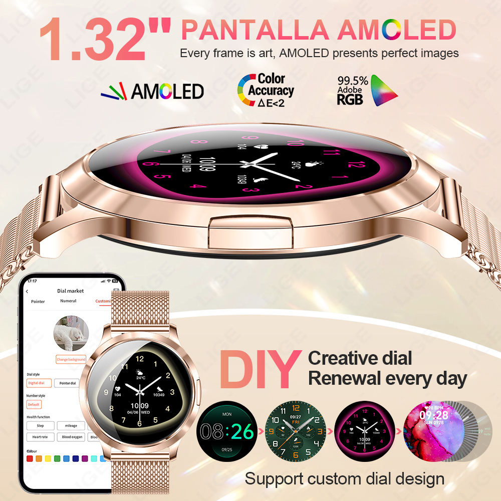 LIGE 2026 New Smart Watch Wome – Diy Electronics Music recenzja i cena