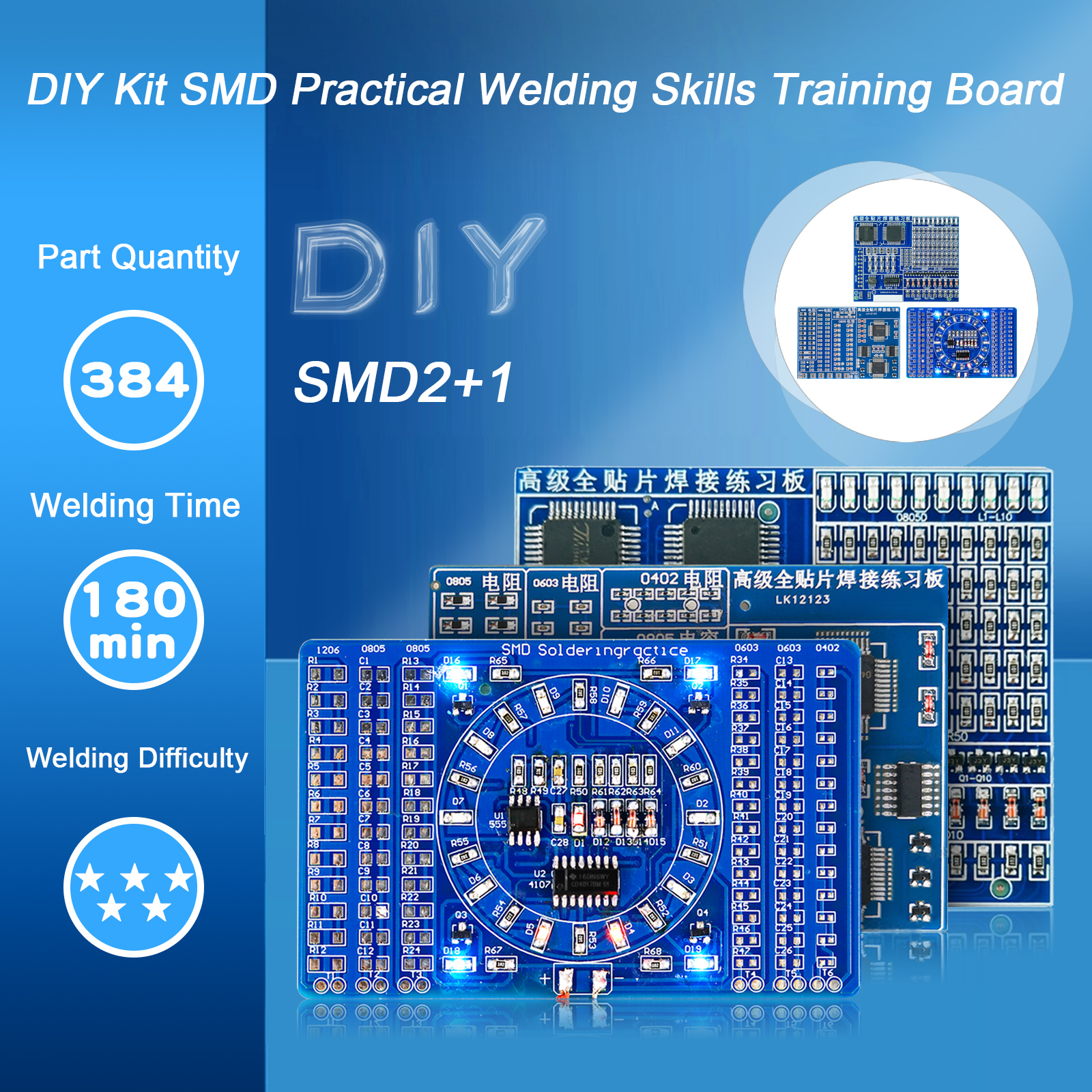 Soldering Practice Three-Piece – Diy Electronic Components recenzja i cena