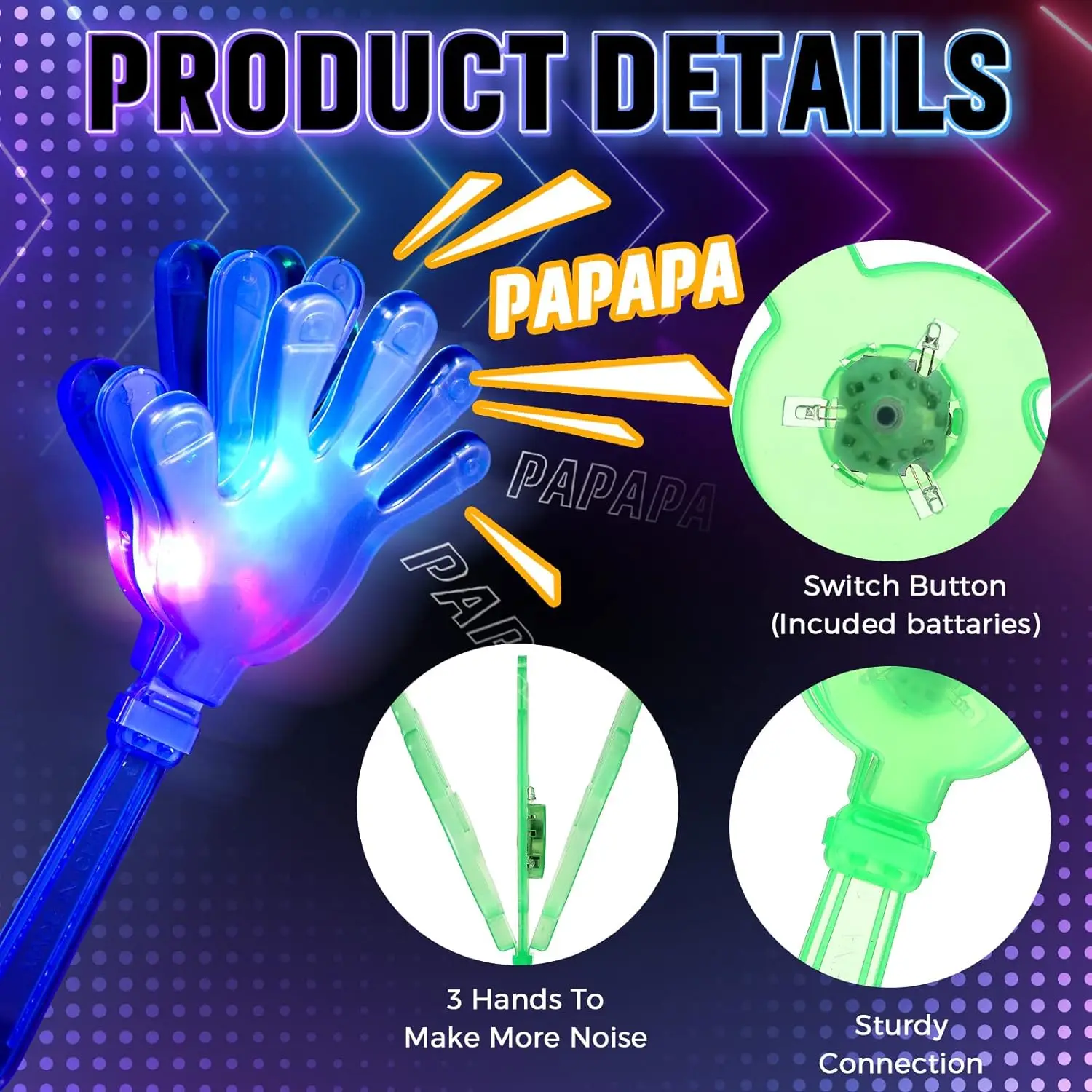 12pcs Hand Clappers Light up L – Diy Halloween Electronics recenzja i cena