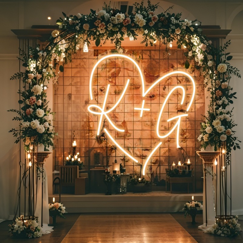 Custom Initials Heart LED Neon – Diy Halloween Electronics recenzja i cena