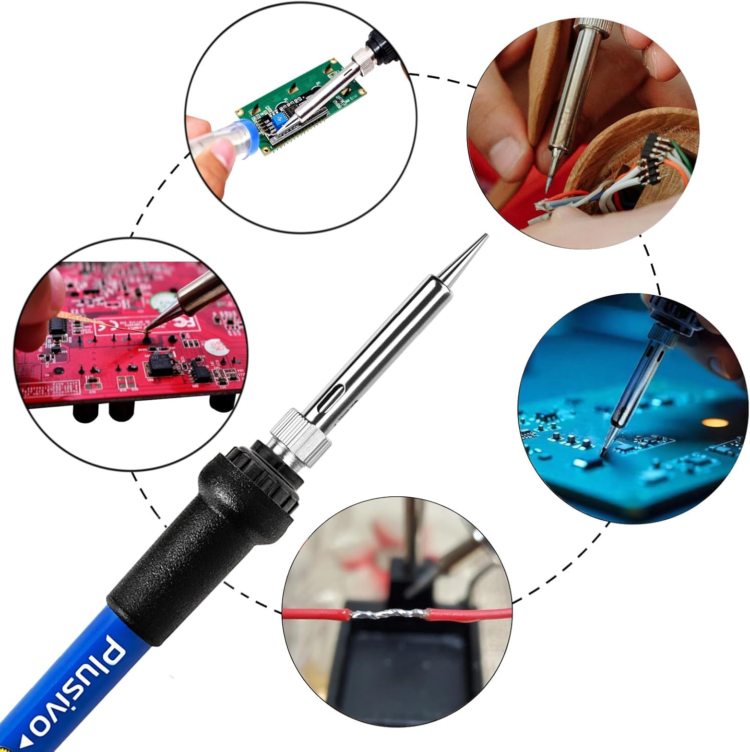 60W Soldering Iron Kit With Ad – Diy Electronics Flux recenzja i cena
