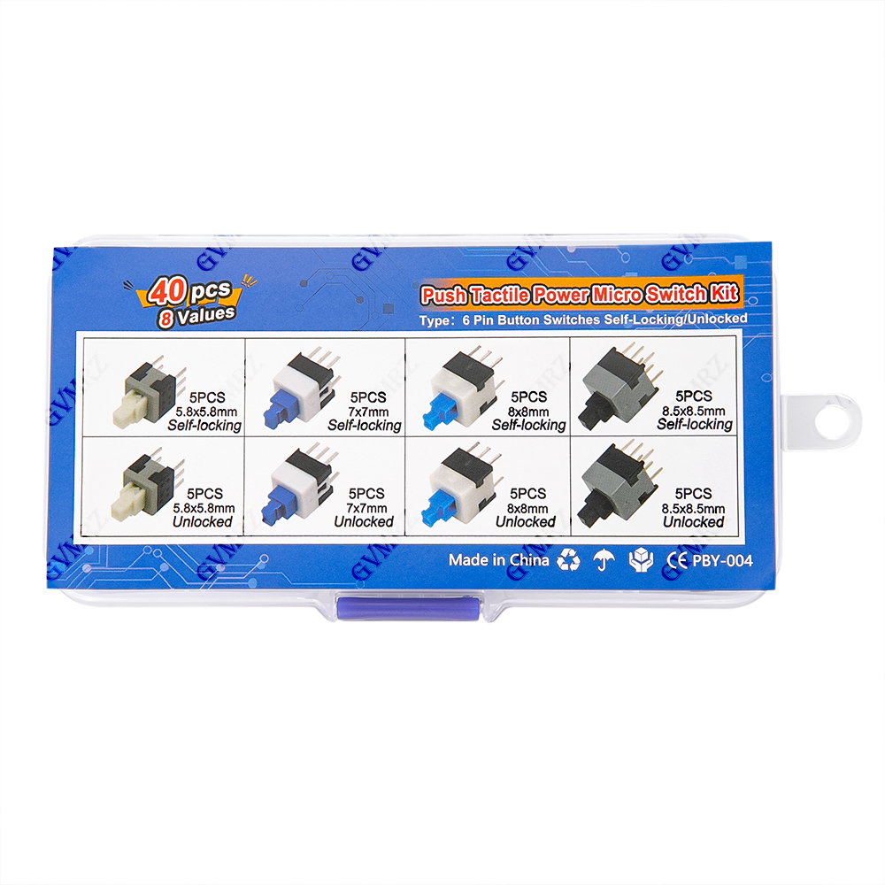 40PCS 8Values Push Tactile Mic – Diy Home Electronics recenzja i cena