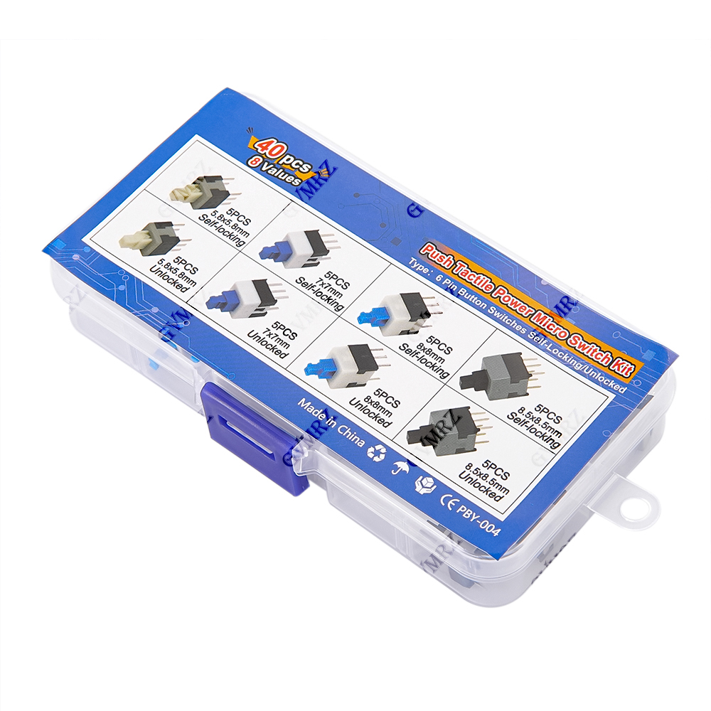40PCS 8Values Push Tactile Mic – Diy Home Electronics recenzja i cena