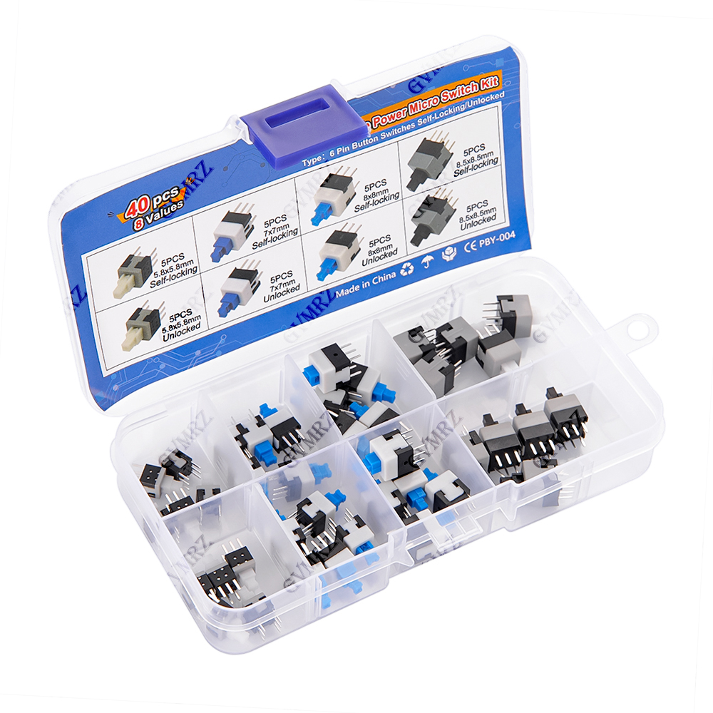 40PCS 8Values Push Tactile Mic – Diy Home Electronics recenzja i cena