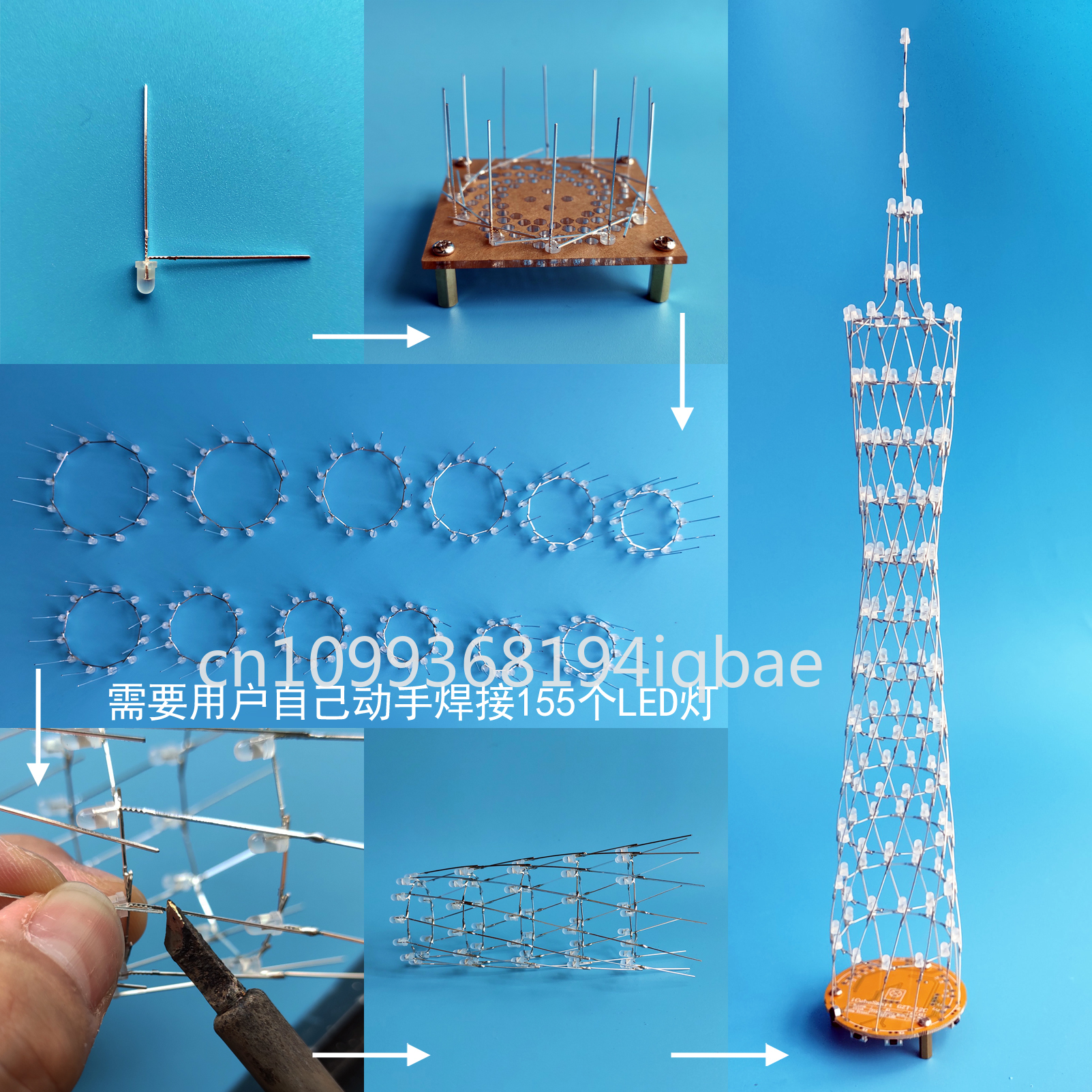 12-Layer Canton Tower DIY Kit  – Diy Electronics Course recenzja i cena