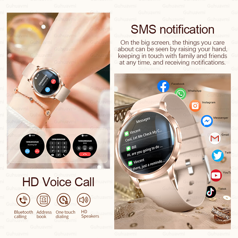 2025 New Smart Watch Women 1.3 – Diy Electronics Music recenzja i cena