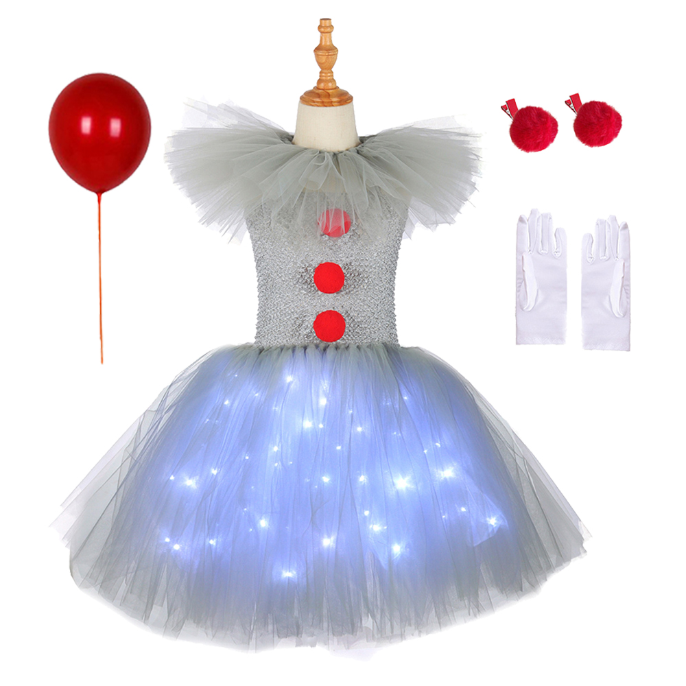 Gray Joker Girls Halloween LED – Diy Halloween Electronics recenzja i cena