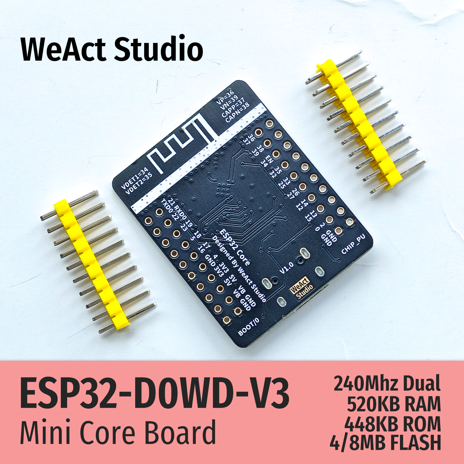 WeAct ESP32 Development Board  – Esp32 Wifi Bluetooth recenzja i cena