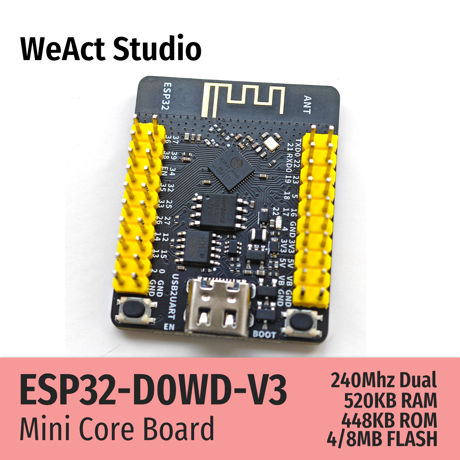 WeAct ESP32 Development Board  – Esp32 Wifi Bluetooth recenzja i cena