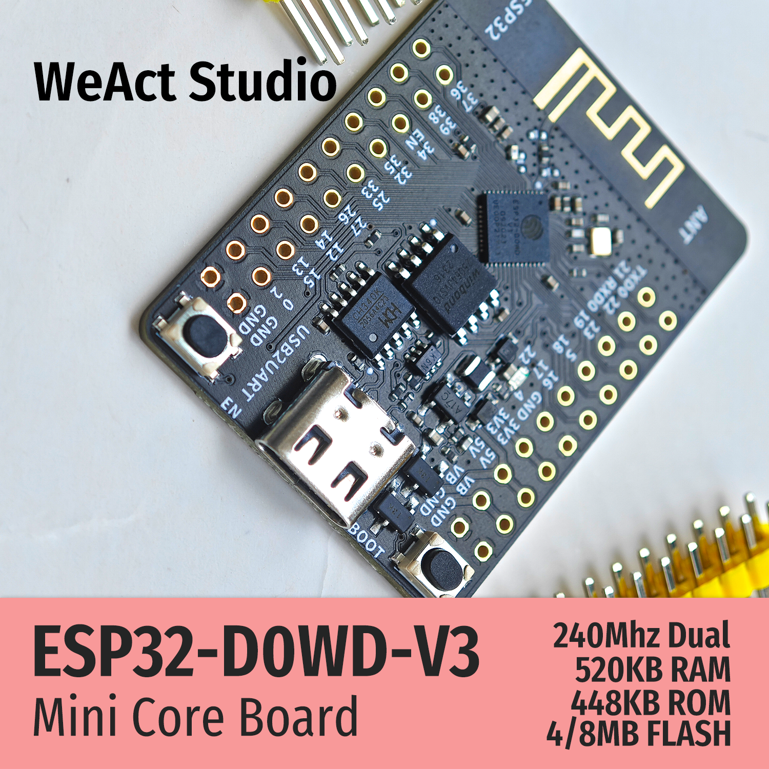 WeAct ESP32 Development Board  – Esp32 Wifi Bluetooth recenzja i cena