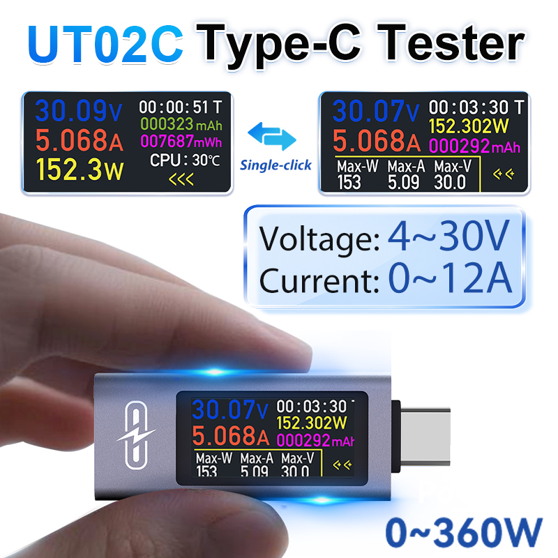 UT02C USB Color Screen Type-C  – Logic Analyzer Usb recenzja i cena