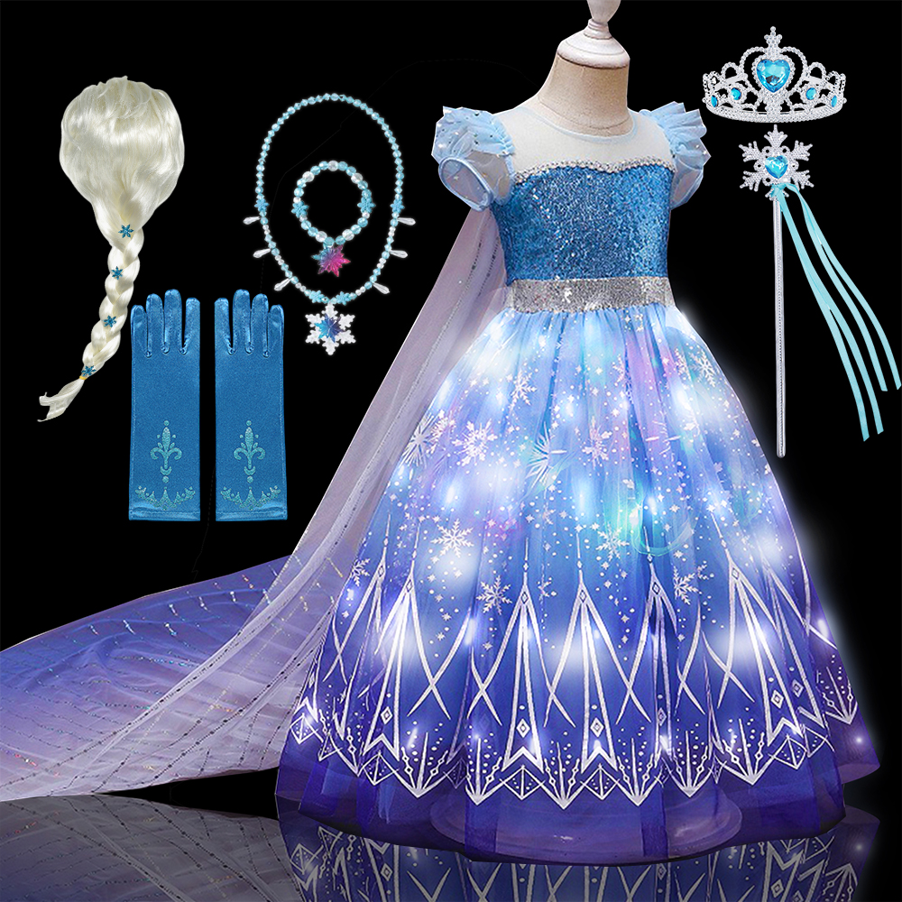 Kids Copslay Elsa LED Light Up – Diy Halloween Electronics recenzja i cena