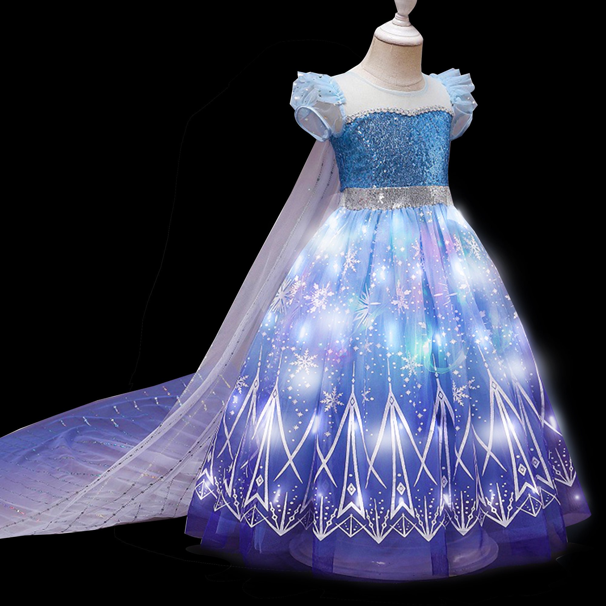 Kids Copslay Elsa LED Light Up – Diy Halloween Electronics recenzja i cena