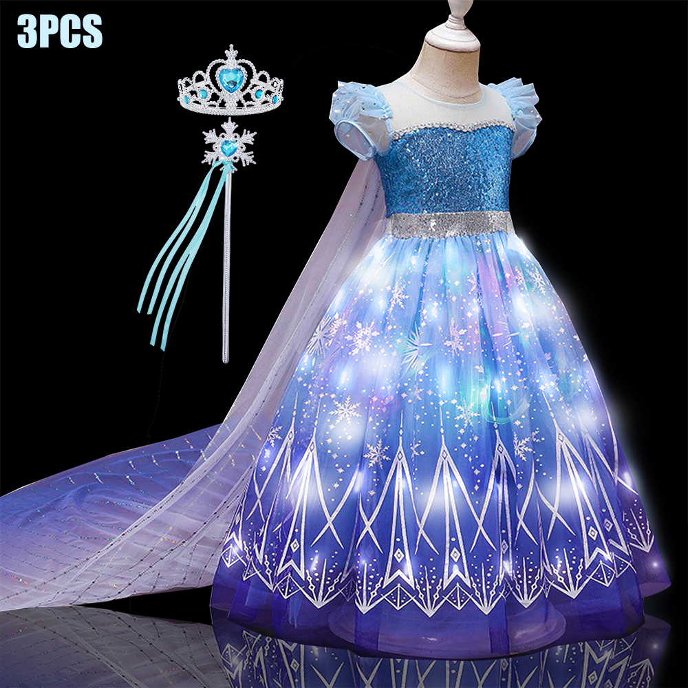 Kids Copslay Elsa LED Light Up – Diy Halloween Electronics recenzja i cena