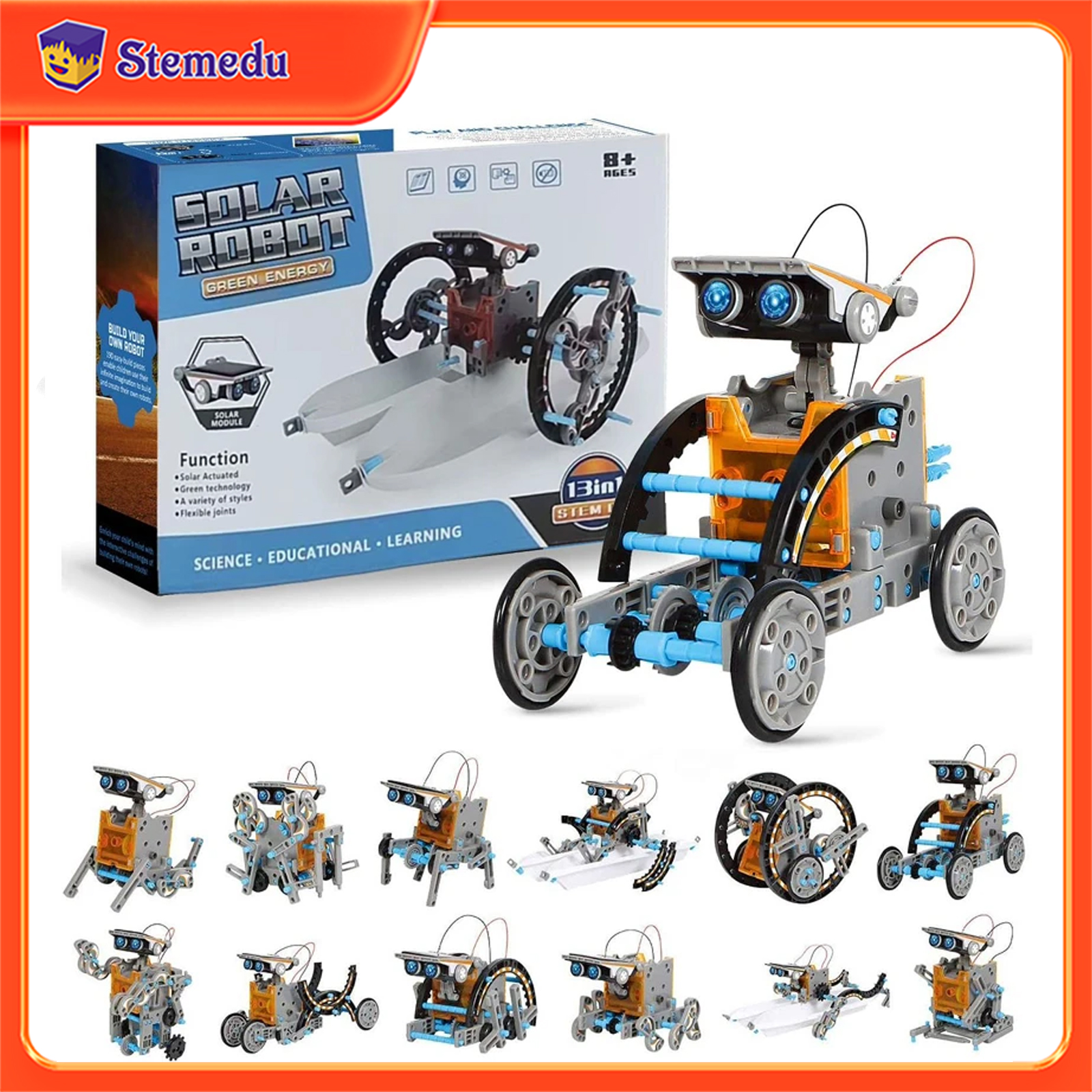13 in 1 Solar Powered Robot Sc – Diy Home Electronics recenzja i cena