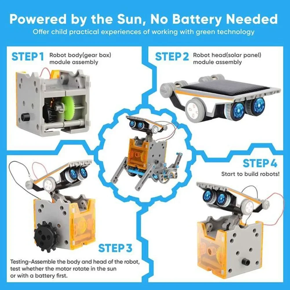 13 in 1 Solar Powered Robot Sc – Diy Home Electronics recenzja i cena