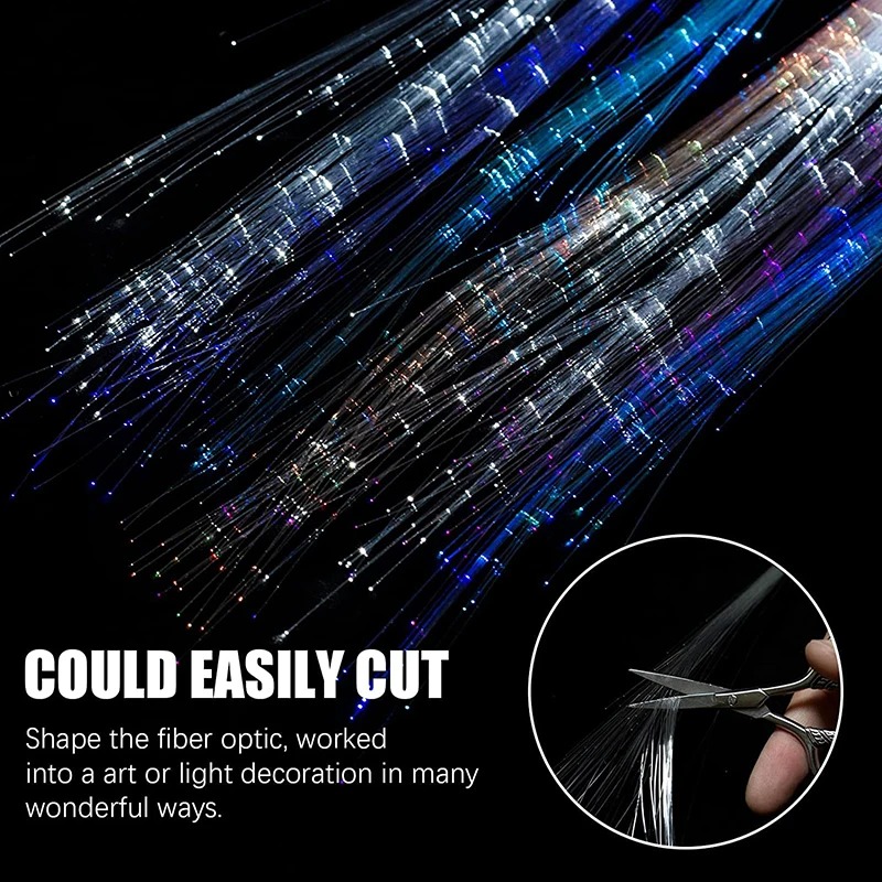 1-10PCS LED Glowing Hair Braid – Diy Halloween Electronics recenzja i cena